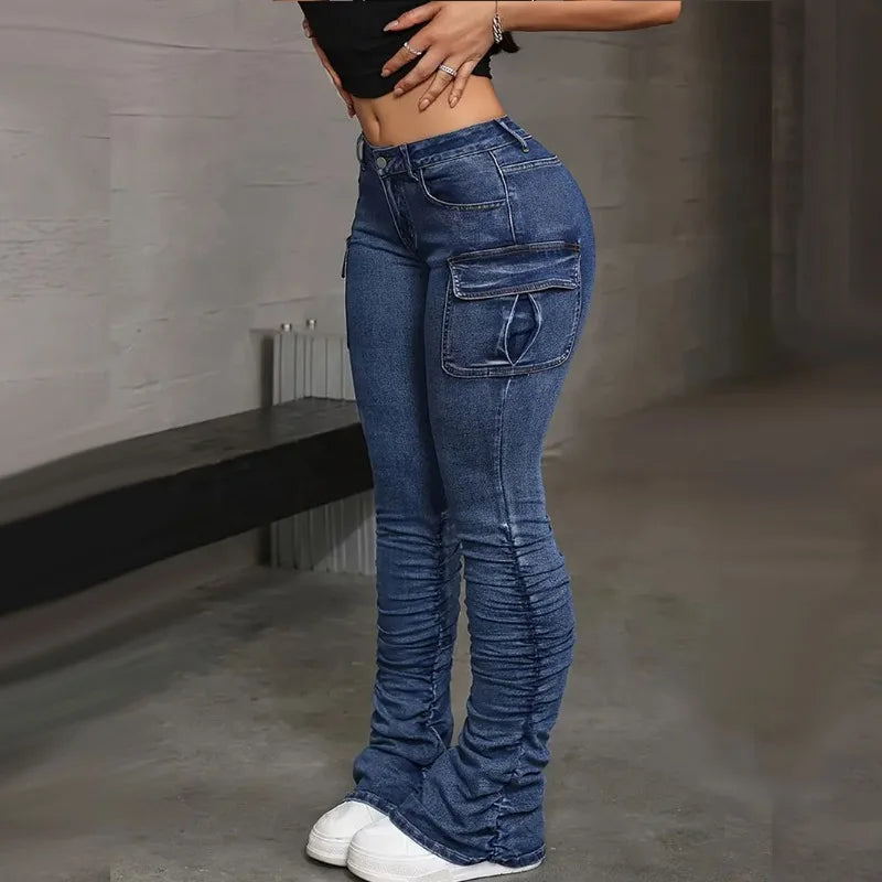 Hip-Lift Stretch Jeans | MzStar Fashion | view 5