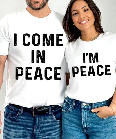 Matching Couples Peace Tee