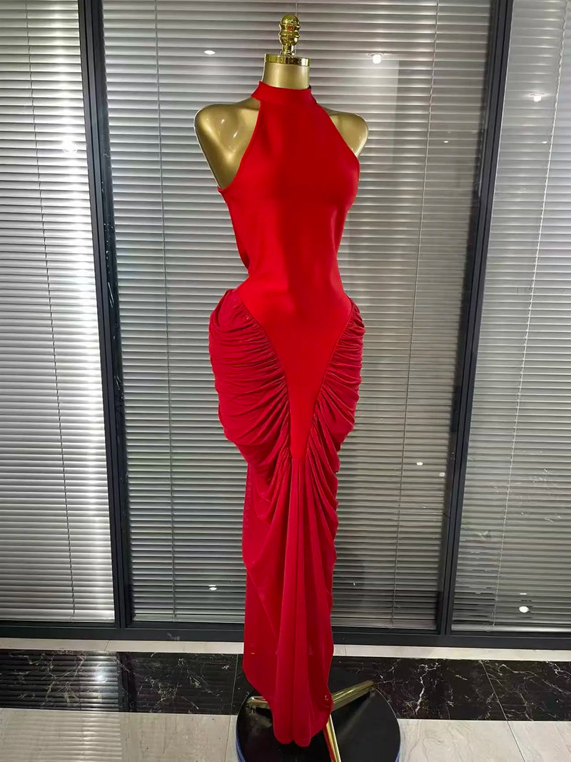 Red Mermaid Bandage Gown | MzStar Fashion | view 8