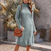 Turtleneck Knit Sweater Dress | MzStar Fashion | view 4