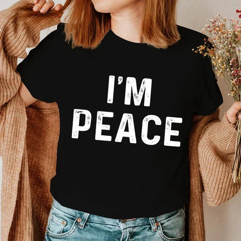 Matching Couples Peace Tee | MzStar Fashion | view 3