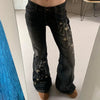 Floral Bootcut Low-Rise Jeans | MzStar Fashion | view 3