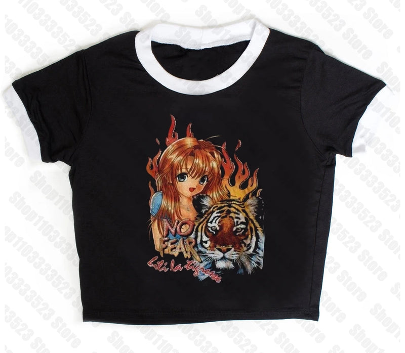 90s Emo Letter Baby Tank | MzStar Fashion | view 5
