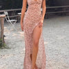 Floral Halter High-Slit Maxi Dress | MzStar Fashion | view 7