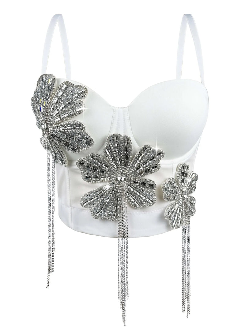 Diamond Tassel Corset Top | MzStar Fashion | view 3