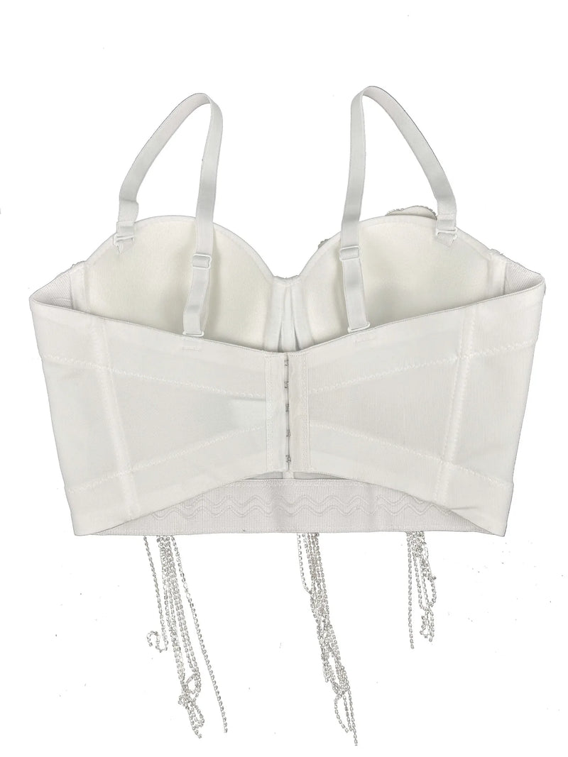 Diamond Tassel Corset Top | MzStar Fashion | view 4