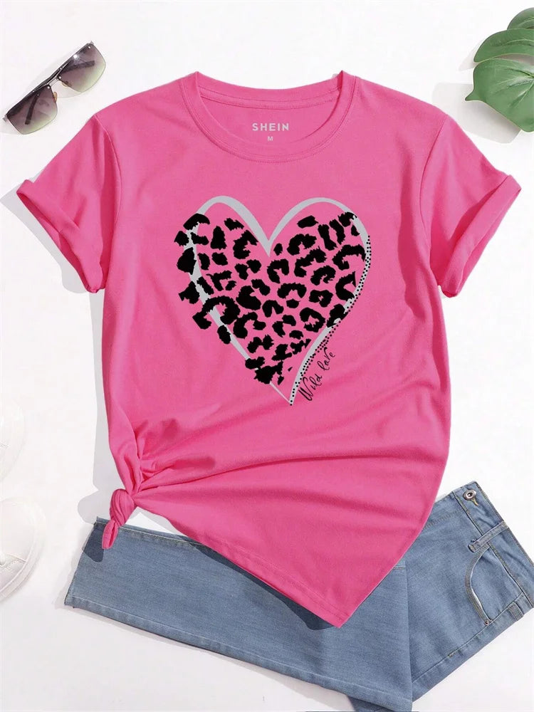 Leopard Lip Print Tee | MzStar Fashion | view 3