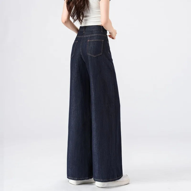 Lightweight Wide-Leg Jeans | MzStar Fashion | view 3