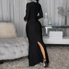 Sequin Mermaid High-Slit Gown | MzStar Fashion | view 4