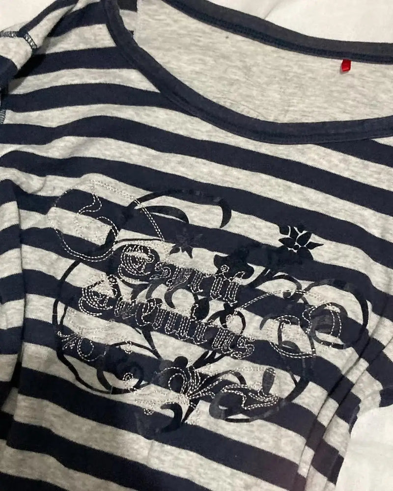 Slim Y2K Long-Sleeve Tee | MzStar Fashion | view 7