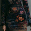 Velvet Floral Gothic Mini Dress | MzStar Fashion | view 5