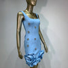 Crystal Flower Bandage Mini Dress | MzStar Fashion | view 8