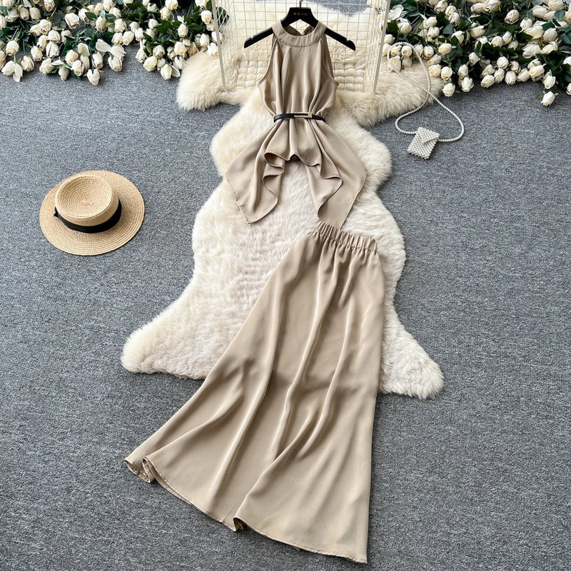 Halter Backless Two-Piece Set | MzStar Fashion | view 4