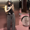 Polka Dot Wide-Leg Jeans | MzStar Fashion | view 4
