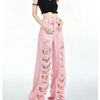 White Lace Cut-Out Jeans | MzStar Fashion | view 8