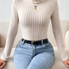 Ribbed Turtleneck Bodysuit | MzStar Fashion | view 3