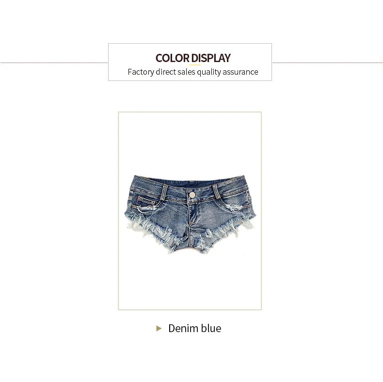 Ripped Low-Rise Denim Shorts | MzStar Fashion | view 8