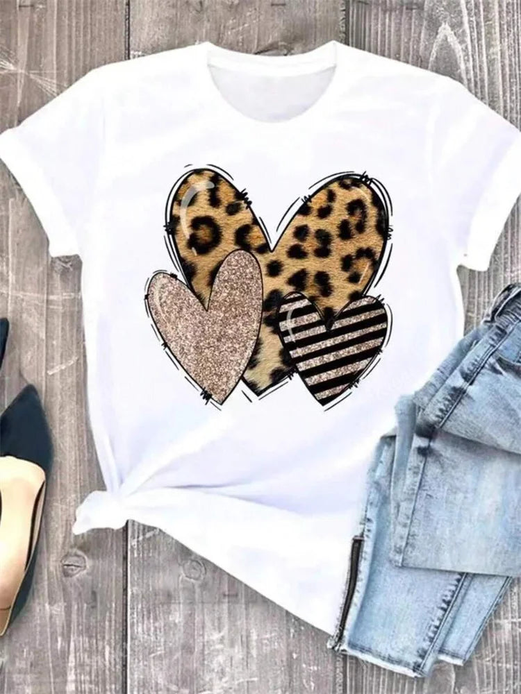 Leopard Lip Print Tee | MzStar Fashion | view 4