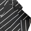 Elegant Black and White Striped Side Slit Vacation Dress | MzStar Fashion | view 5