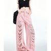 White Lace Cut-Out Jeans | MzStar Fashion | view 7