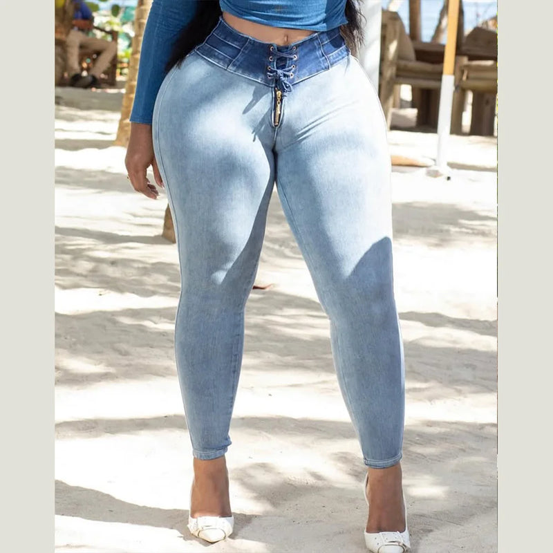 Sculpting Skinny Pencil Jeans | MzStar Fashion | view 8
