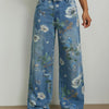 Printed Low-Rise Straight Jeans | MzStar Fashion | view 8