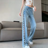 Side-Braid Cut-Out Jeans | MzStar Fashion | view 7