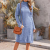 Turtleneck Knit Sweater Dress | MzStar Fashion