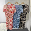 Tie-Dye Mesh Pleated Dress | MzStar Fashion | view 8