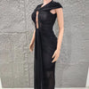 Black Keyhole Bodycon Maxi Dress | MzStar Fashion | view 3