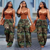Camo Wide-Leg Denim Pants | MzStar Fashion | view 7