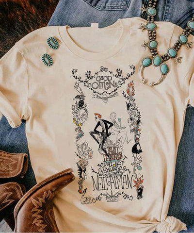 Good Omens Comic Tee | MzStar Fashion