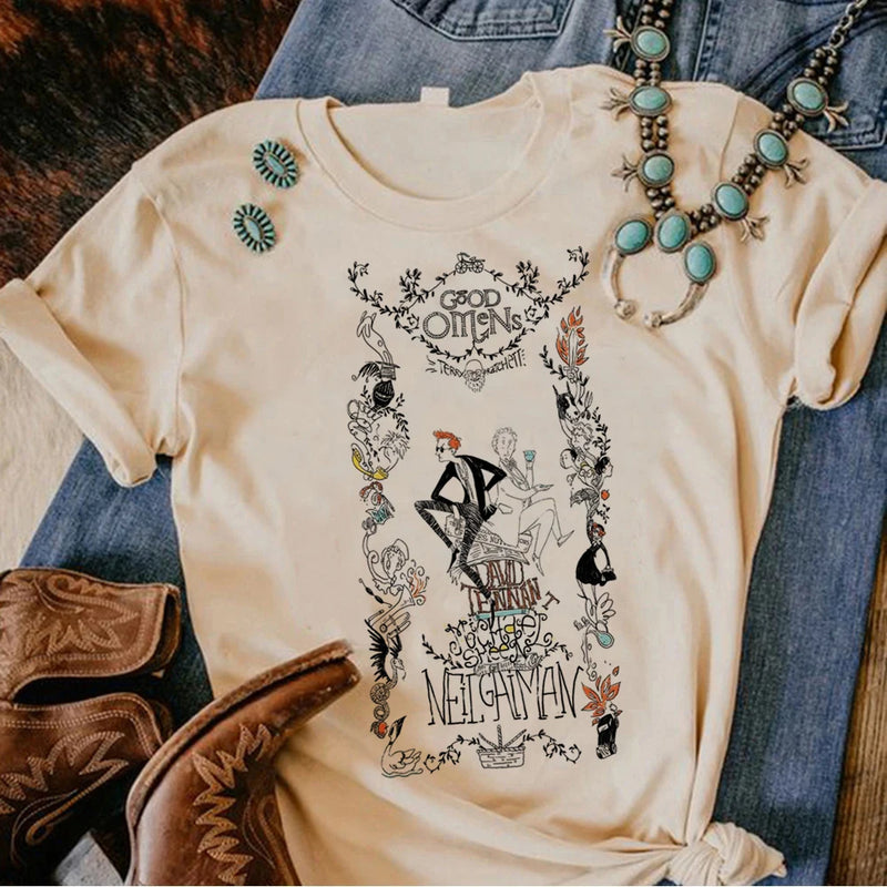 Good Omens Comic Tee | MzStar Fashion