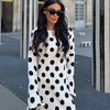 Black Dot High-Neck Maxi Dress | MzStar Fashion | view 4