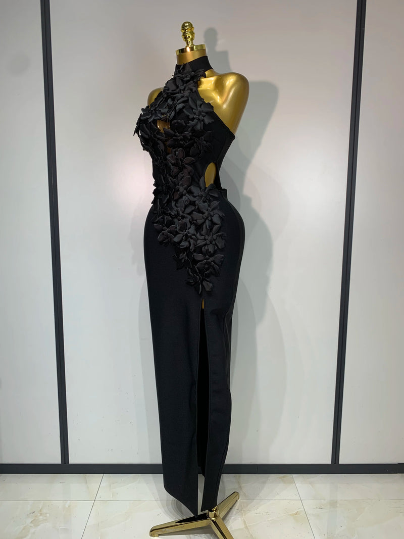 Split Chested Flower Dress