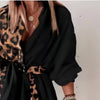 Leopard Lace-Up Shirt Dress | MzStar Fashion | view 3