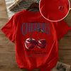 Cherry Print Oversized Tee | MzStar Fashion | view 3