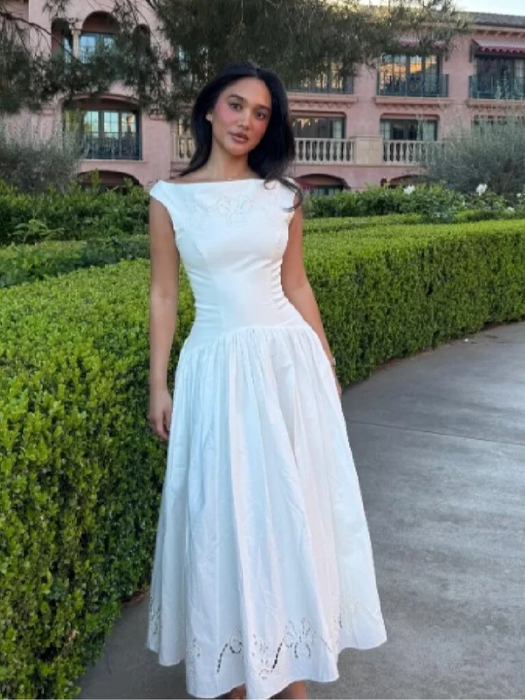 Minimalist A-Line Maxi Dress | MzStar Fashion | view 2