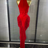 Red Mermaid Bandage Gown | MzStar Fashion | view 5