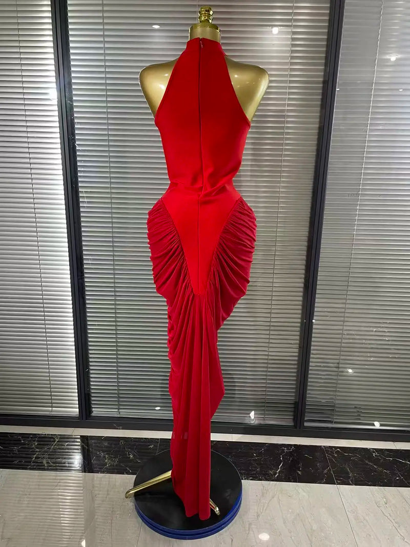 Red Mermaid Bandage Gown | MzStar Fashion | view 5