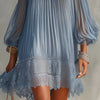 Off-Shoulder Lace Beach Mini Dress | MzStar Fashion | view 3