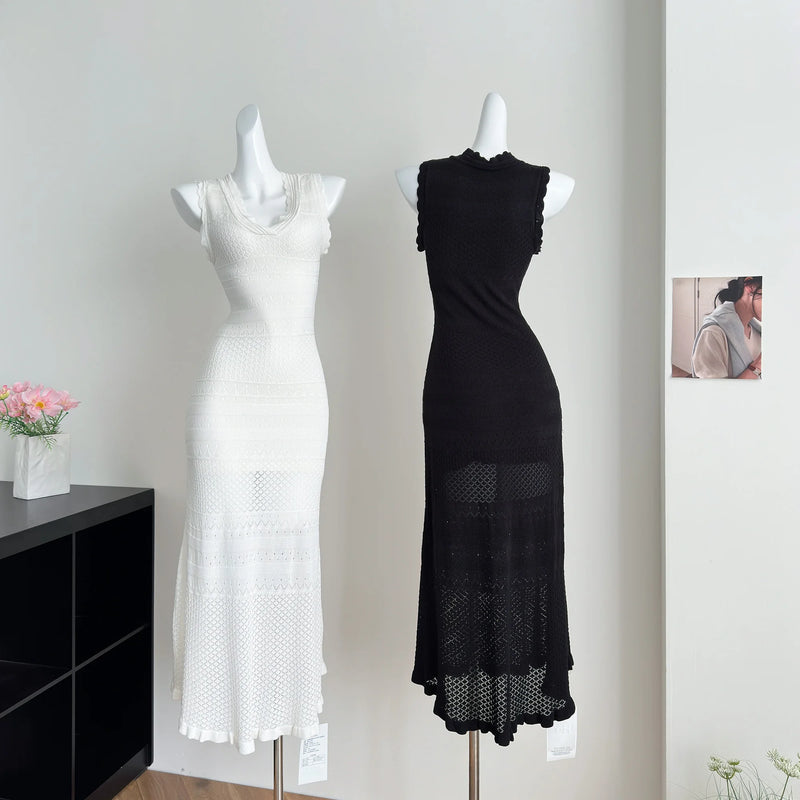 Crochet Cut-Out Midi Dress | MzStar Fashion | view 2