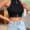 Keyhole Rib-Knit Tank | MzStar Fashion | view 7