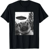 Pug UFO Graphic Tee | MzStar Fashion