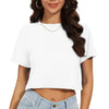 Sporty Cotton Crop Tee | MzStar Fashion