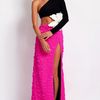 Flower Appliqué One-Shoulder Dress | MzStar Fashion | view 4
