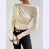 Skew Neck Basic Crop Top | MzStar Fashion | view 4