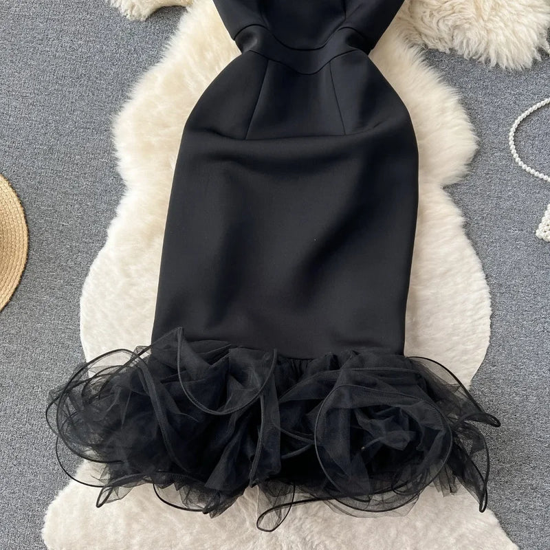 Butterfly Bow Mesh Bodycon Dress | MzStar Fashion | view 3