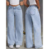 Vintage Washed Straight Jeans | MzStar Fashion | view 7