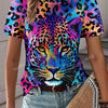 Leopard Lip Print Tee | MzStar Fashion | view 6